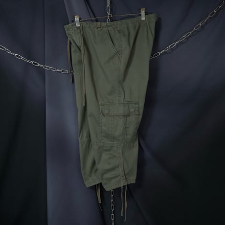 90s momento US ARMY Sampling BDU Cropped Parachute Easy Cargo Pants