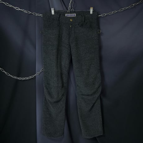 90s beauty beast Mohair×Rayon 3D Cutting Wool Pants