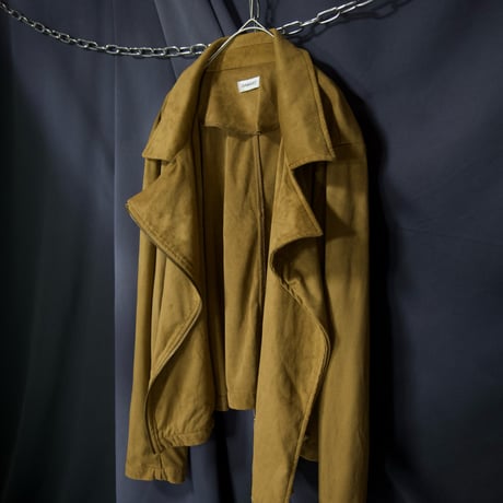 DAMART Short Length Box silhouette Velvet London Type Double Riders Jacket