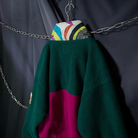 00s Silvy Stars Rainbows Colors GORE XCR Polarlite HarlZip Padded Fleece Anorak Jacket