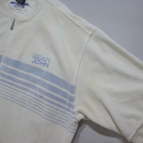 90s~00s SeanJohn Pile Short Sleeves Track Jacket