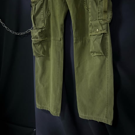 USED Eight Multi Pockets Gimmick Cargo Pants