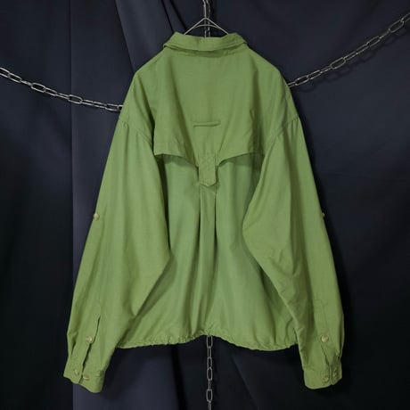 90s ExOfficio Ramake Short Length Box Silhouette Fishing Nylon B/D 2way S/S L/S Shirts Jacket