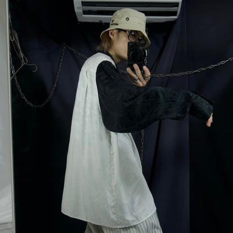 “Euro” SOLO COTONE Viskose Rayon Gauze Jacquard Full Patterns Fly Front L/S Shirts