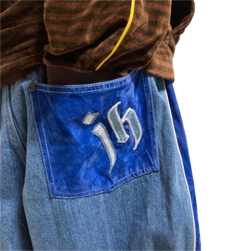JOHNNY HANDSOME Wide Denim SideLine Pants | HOW