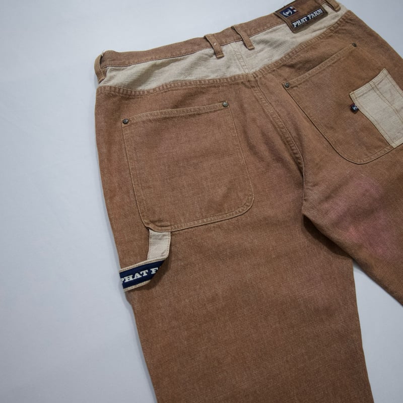 90s~00s PHAT FARM Color Carpenter Baggy Denim P