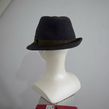 Aquascutum ORMEZZANO Italy made Stripe Wool Felt Hat
