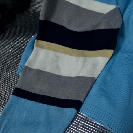 Phatfarm Thick Pitch Borders Cotton×Acrylic Embroidery Knit Sweater