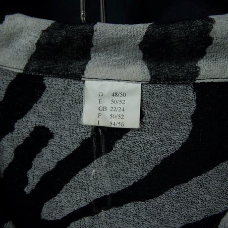 Euro USED Zebra Patterns Sheer L/S Shirts