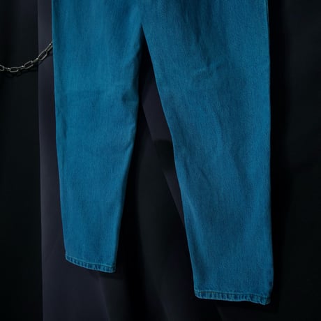 00s c2001 Levi’s USA made 505 Piece Dye Marine Blue Tapered Denim