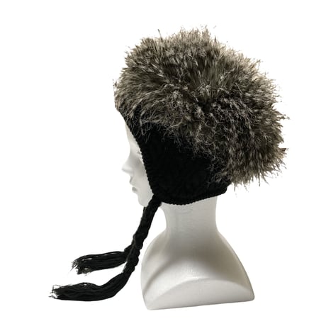 Design Hair Ear Ski Knit Cap