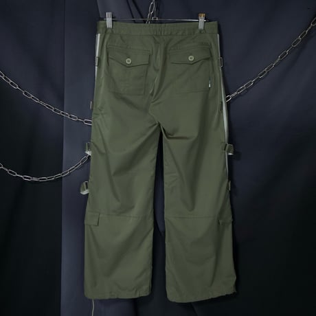 00s (c2008) Adidas Bondage Techno ♾️way Gimmick Parachute Pants