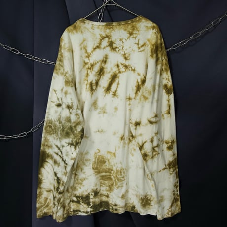 USED Barbed Wire Like Tie-Dye Bleached L/S Tee