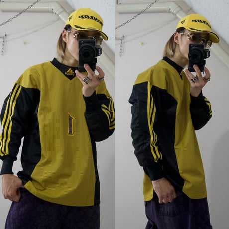 Late90s~Early00s Adidas UK made GORE WINDSTOPPER Succer Keeper Pullover L/S Game Shirts