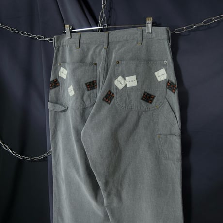90s c1999 Karl Helmut Embroidery Logo Patches Carpenter Baggy Corduroy Pants
