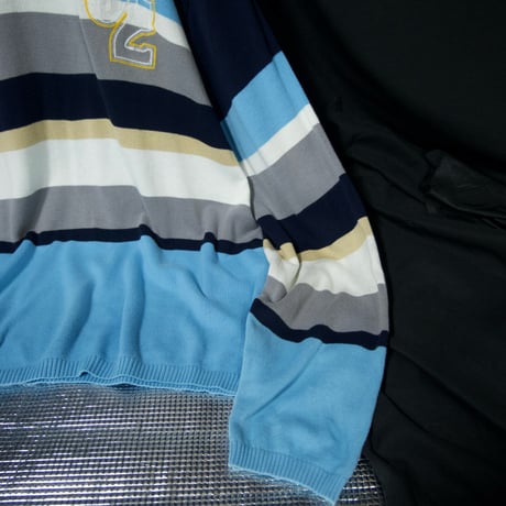 Phatfarm Thick Pitch Borders Cotton×Acrylic Embroidery Knit Sweater