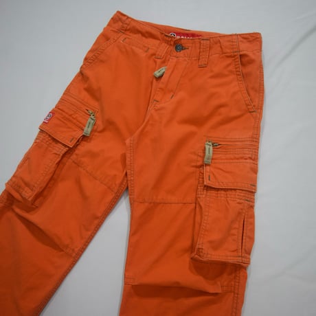 MOLECULE Vivid Resucue Orange Design Cargo Pants
