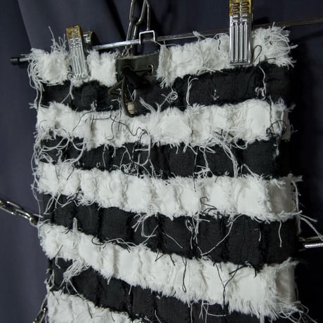 GYAKU_SOU All Hand Sewing  Denim Leg&Arm Warmers Prisoner Borders