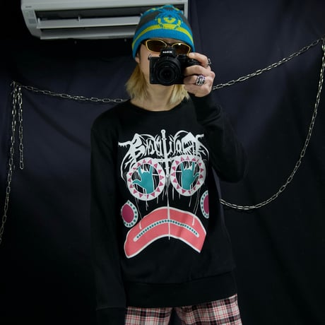 10s CASSETTE PLAYA Face Graphics Sweatshirt
