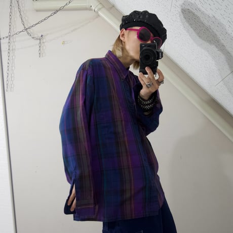 90s EDITIONS by VAN HEUSEN Tartan Check “Punk Spice” L/S BD Shirts