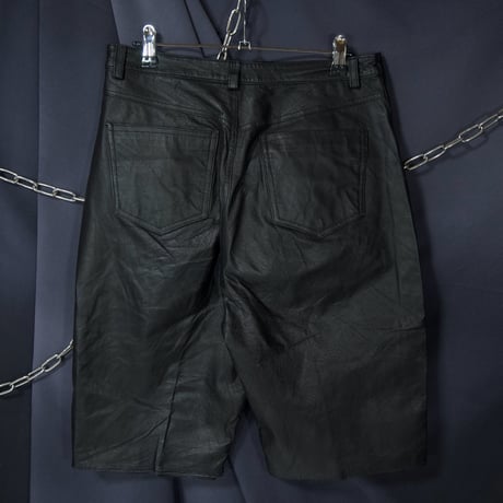90s bagatelle CutOff Leather Shorts