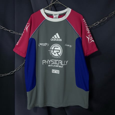 10s Adidas (c2010) RingerNeck Awesome Switched&Color Sports Tech RaglanSleeve S/S Tee Uniform