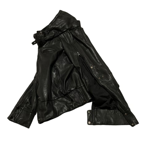 Unknown USED Gimmick Design Leather Jacket