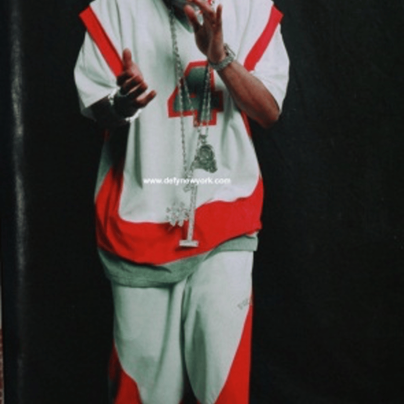 00s VOKAL Oversized Numbering Embroidery V-Neck