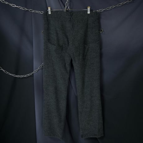 90s beauty beast Mohair×Rayon 3D Cutting Wool Pants