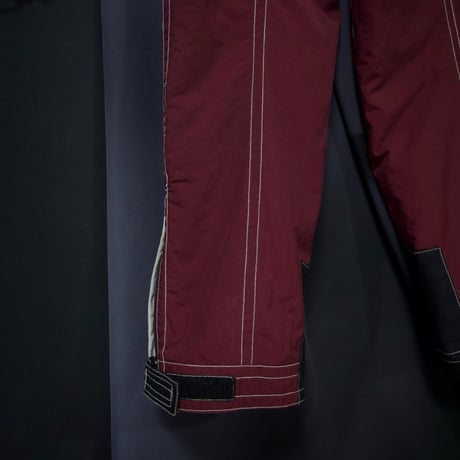 80s~90s SASQUATCH Seem Stitched Switching Gimmick Snowboard Pants Overall