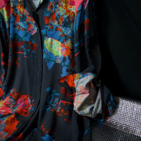 “Early 10s Spice” Diesel Abstract Full Graphic 2Way S/S L/S Rayon Shirts