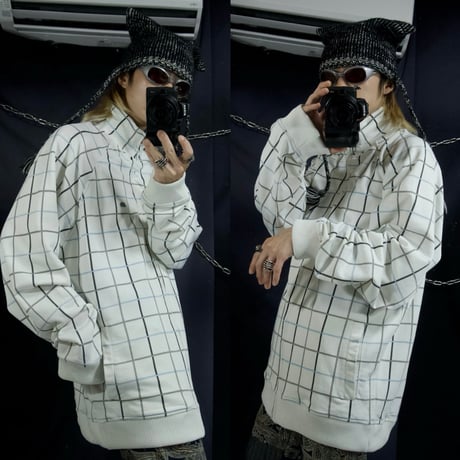 Ecko Unltd Windowpane Check Oversized Track Jacket