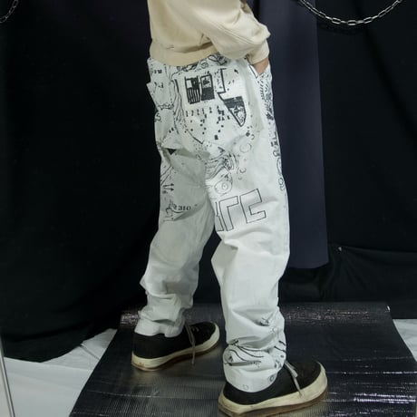 00s Diesel Full Painting Graphics Indian Cotton Pants