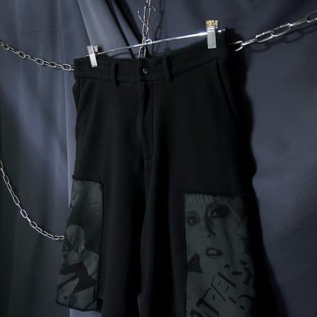10s PARADOX NewWave Graphic Patches Wide Sweat Short Pants