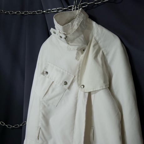 Belstaff Semi Double Deformation Multi Pockets Short Length Nylon Riders Jacket