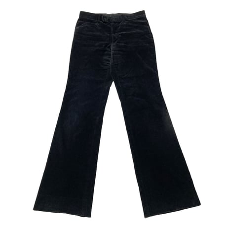 TORNADO MART Velor Flare Pants