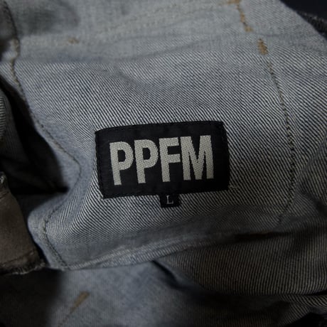 PPFM Zipper Gimmick Wash Shiny Denim (Flare/Tapered/Loose Straight)