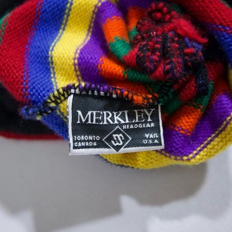 MERKLEY HEADGEAR Multi Color Border Knit Cap