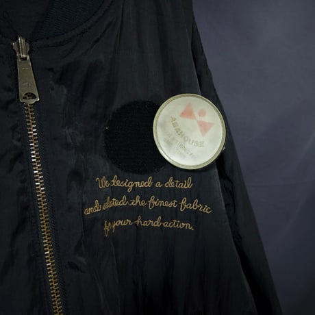 90s~00s ABAHOUSE Reversible Nylon L2-B type Box Silhouette Flight Bomber Jacket