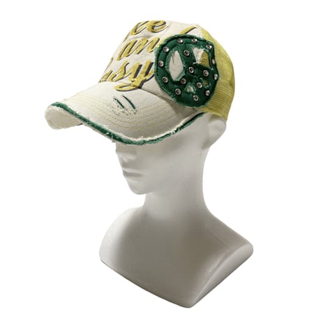 Unknown Y2K Peace Design Mesh Cap