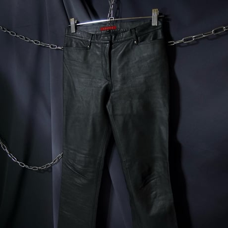 Euro RESTIR Leather BootsCut Flare Pants