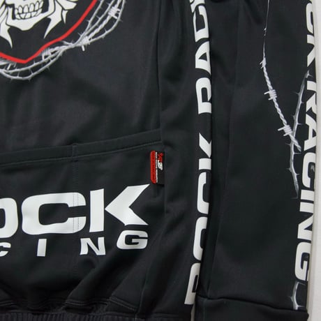ROCK RACING Italy made Skull BarbedWire Cycling Track Jacket