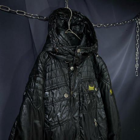 Belstaff England made Pudding PVC Nylon Bomber Jacket/Mountain Hoodie