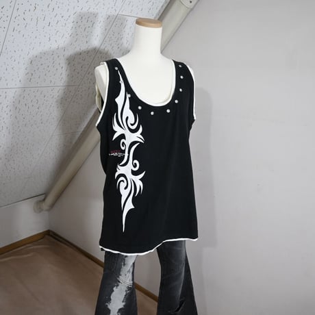 DJ FREE TribalDesign NoSleeve Design Tee