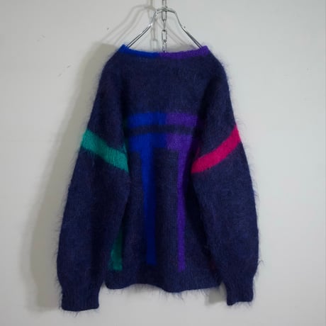 Abstract Patterns HandMade Mohair Knit