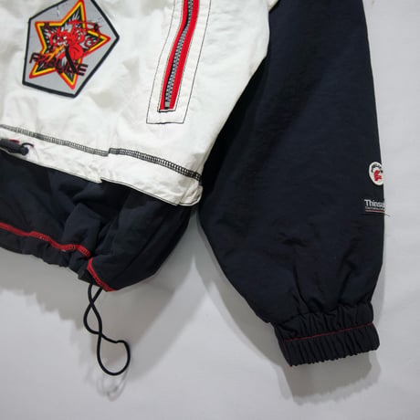 90s FABLICE Nylon HarlZip Anorak Puff Jacket