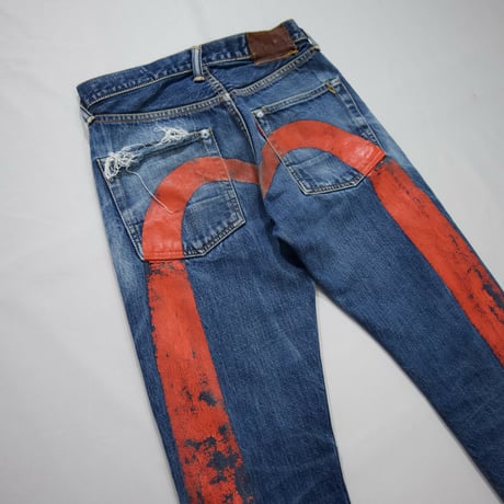 Evisu Big Kamome Washed Denim