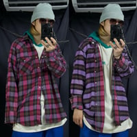 80s USAmade SADDLEKING HeavyWeight Flannel FakeReversible MexicanBorder TartanCheck WesternShirts