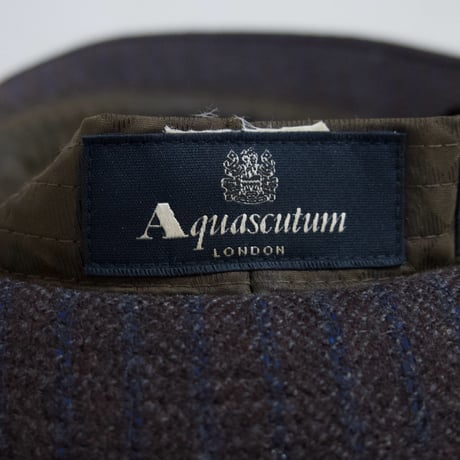 Aquascutum ORMEZZANO Italy made Stripe Wool Felt Hat