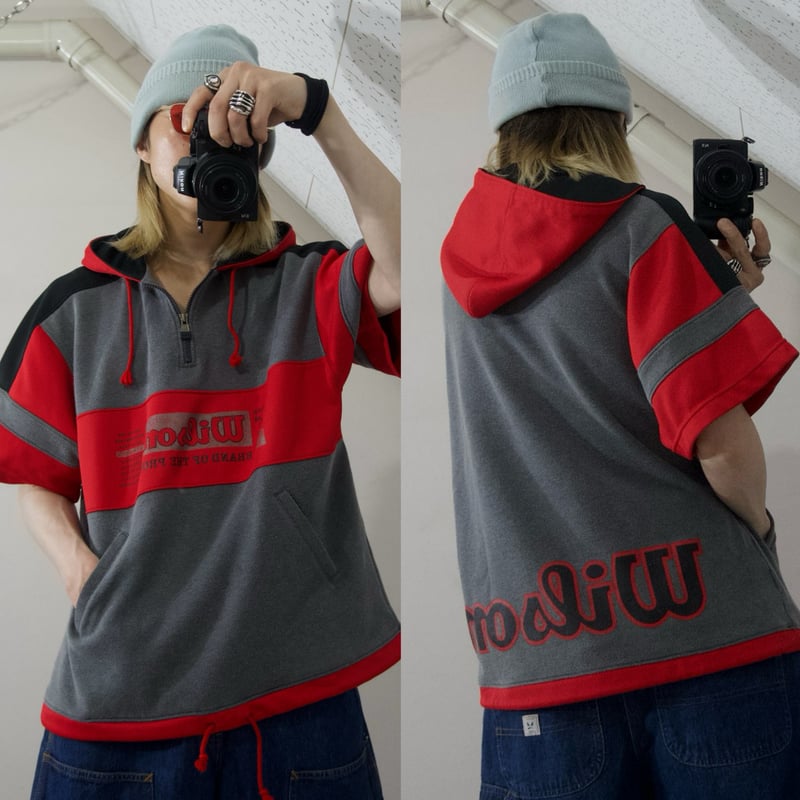 90s Wilson Hit Union Half Zip S/S Hoodie | HOW 90s Wilson Hit Union Half Zip S/S Hoodie | HOW